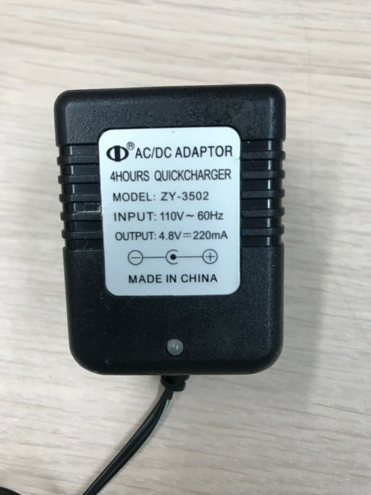 *Brand NEW*4 Hours Quick Charger ZY-3502 4.8V 220mA AC/DC Adapter POWER SUPPLY